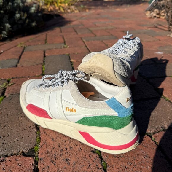 GOLA - Women's US9 Colorblock Suede Sneakers Trident Trainers - Picture 6 of 6
